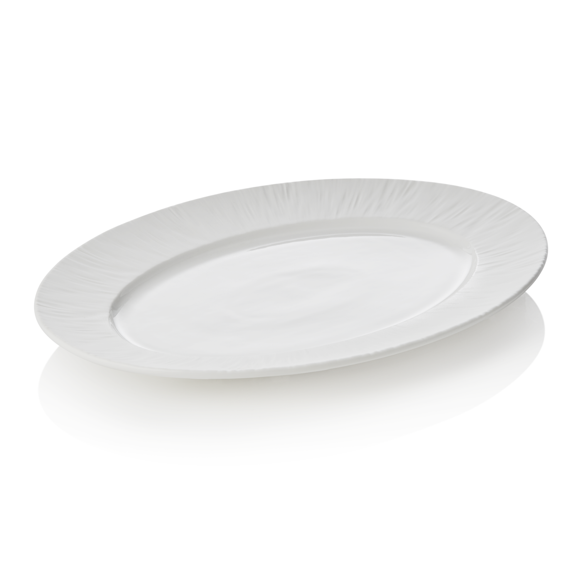 Picture of Maya Shiro Porcelain Plate Set 33 x 24.5 cm White Pack of 2 - 4850333