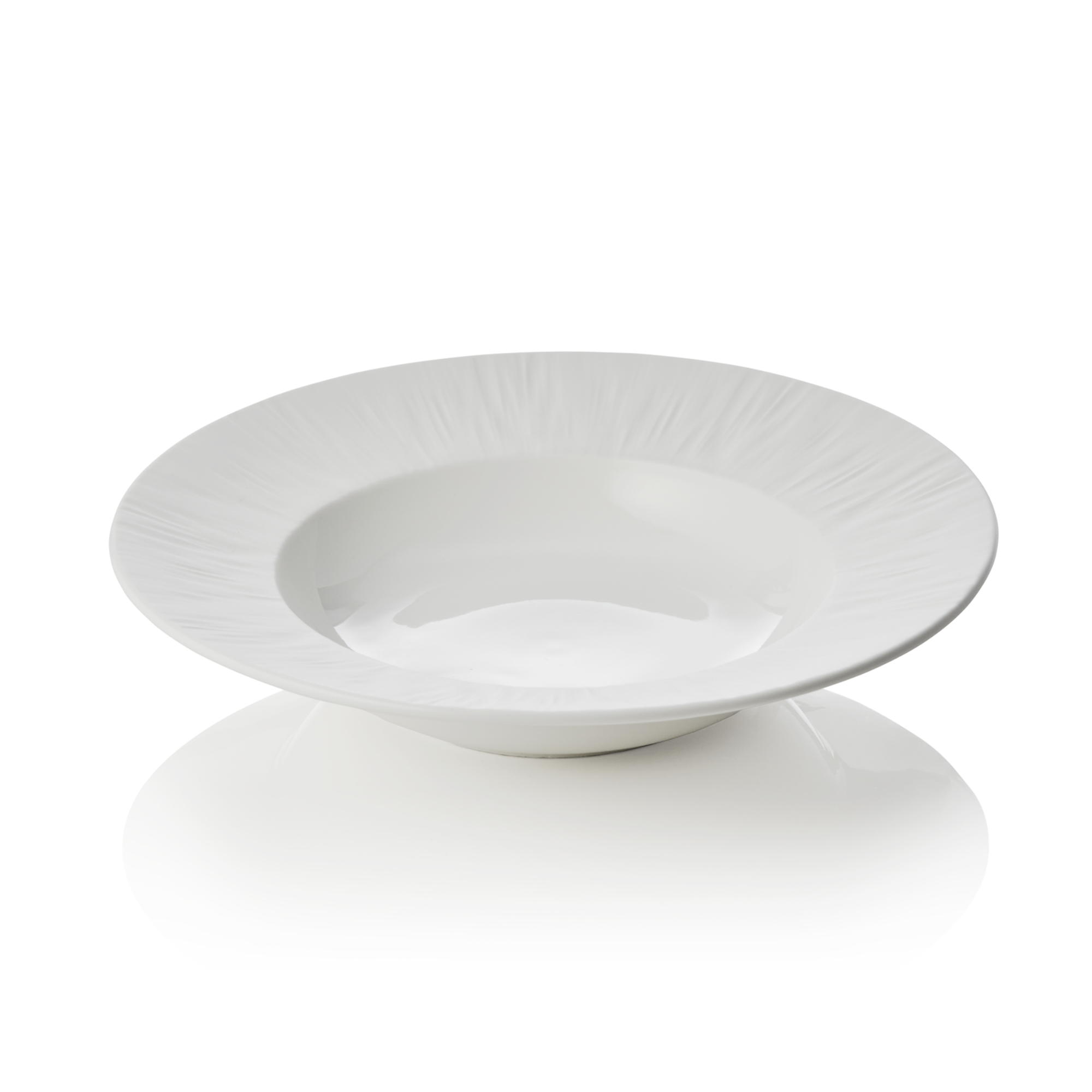 Picture of Maya Shiro Soup Plate Set Porcelain White Dia 23.5 cm Pack of 3 - 4850223