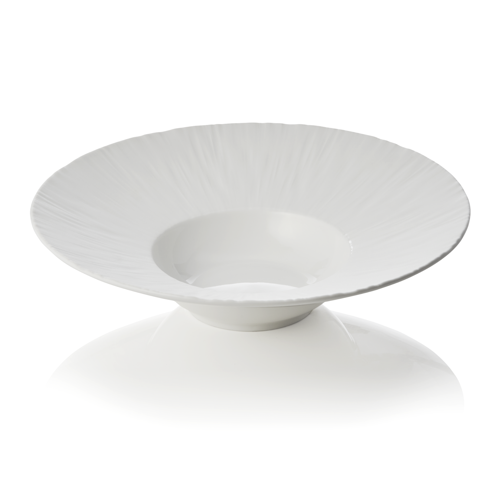 Picture of Maya Shiro Pasta Plate Set 27 cm 200 ml White Porcelain Pack of 2 - 4850127