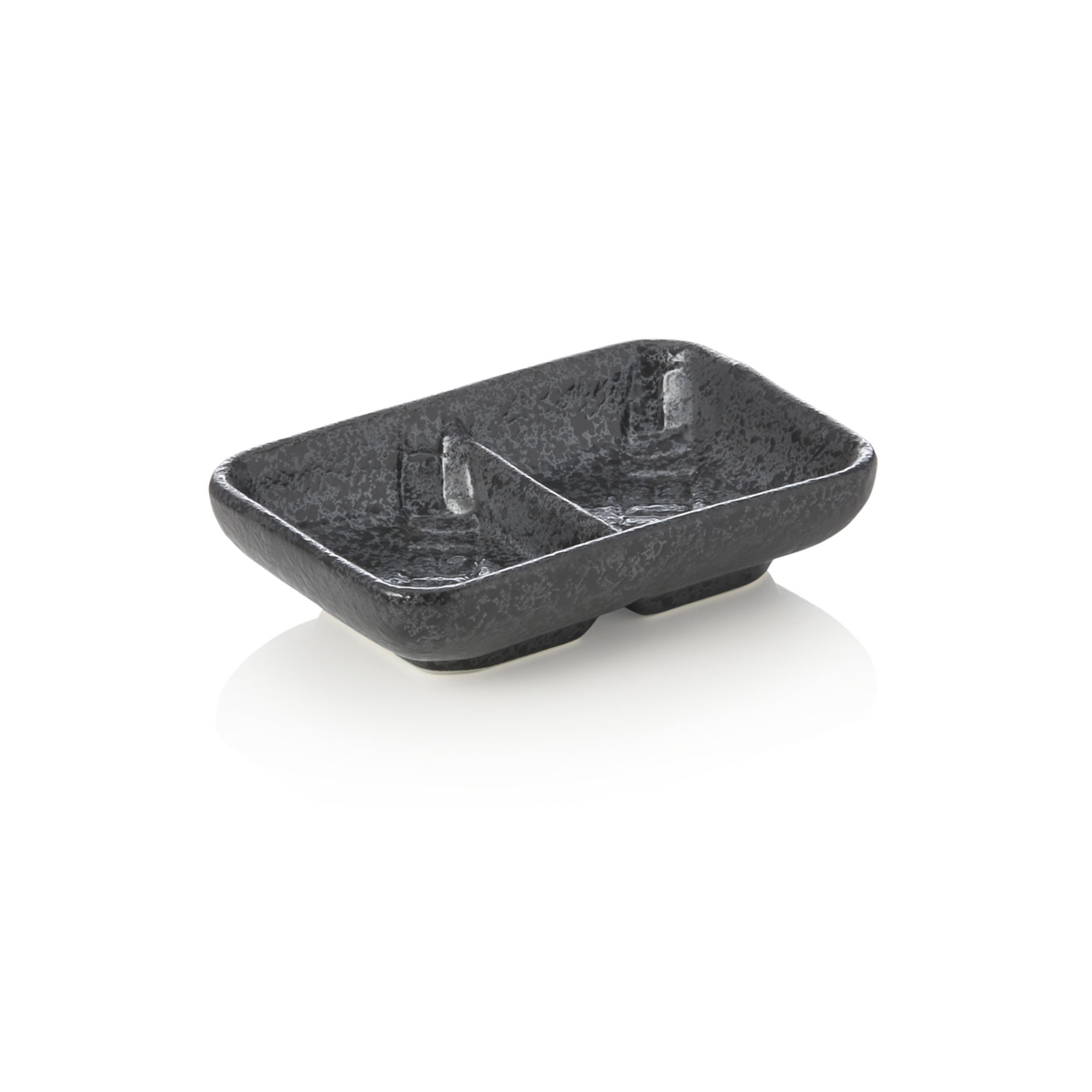 Picture of Maya Lana Porcelain Dip Tray Set Textured Black Pack of 12 - 450207011