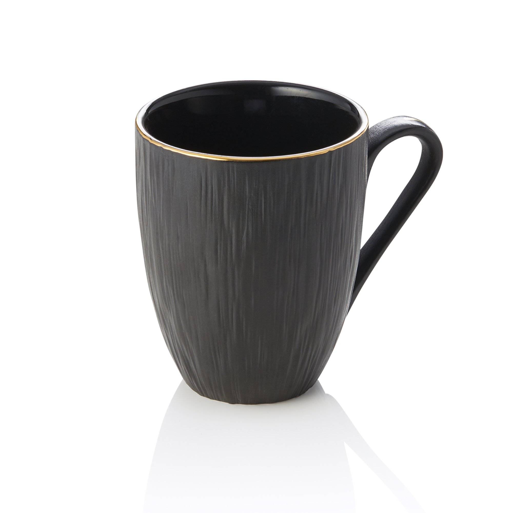 Picture of Maya Kuro Porcelain Mug Set Black 330 ml Pack of 4 - 4851833