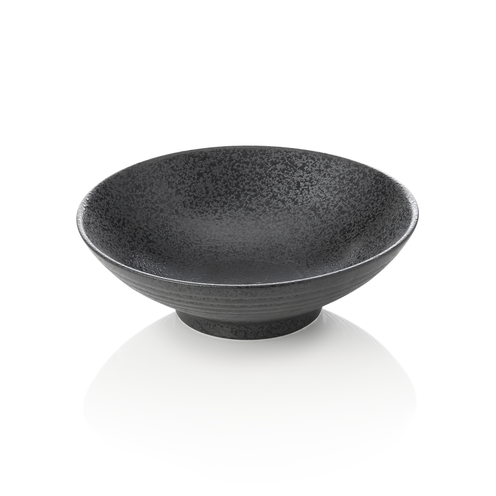 Picture of Maya Lana Asia Bowl Set Porcelain Textured Black Pack of 3 - 450203022
