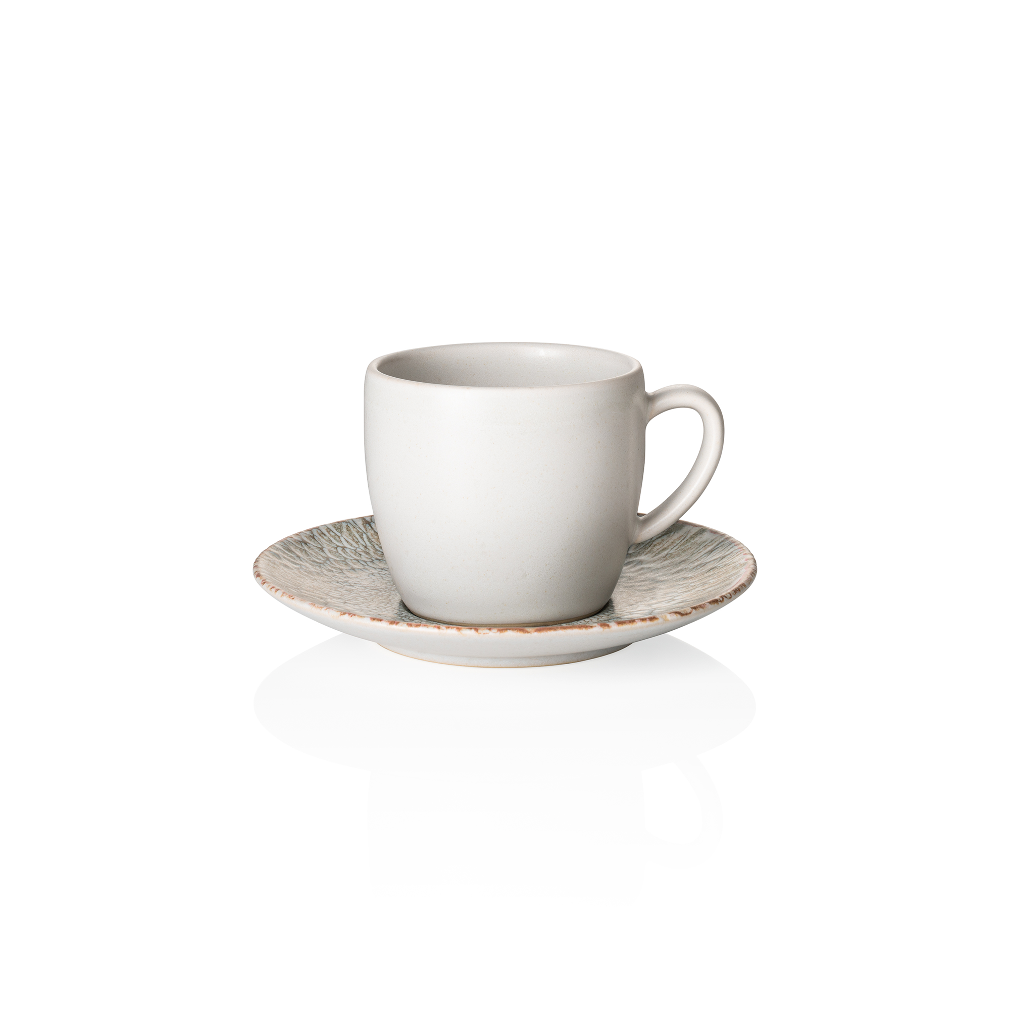 Picture of Rockzzero Coupe Iris Stoneware Cup and Saucer Set 220 ml Pack of 6 - 472605022