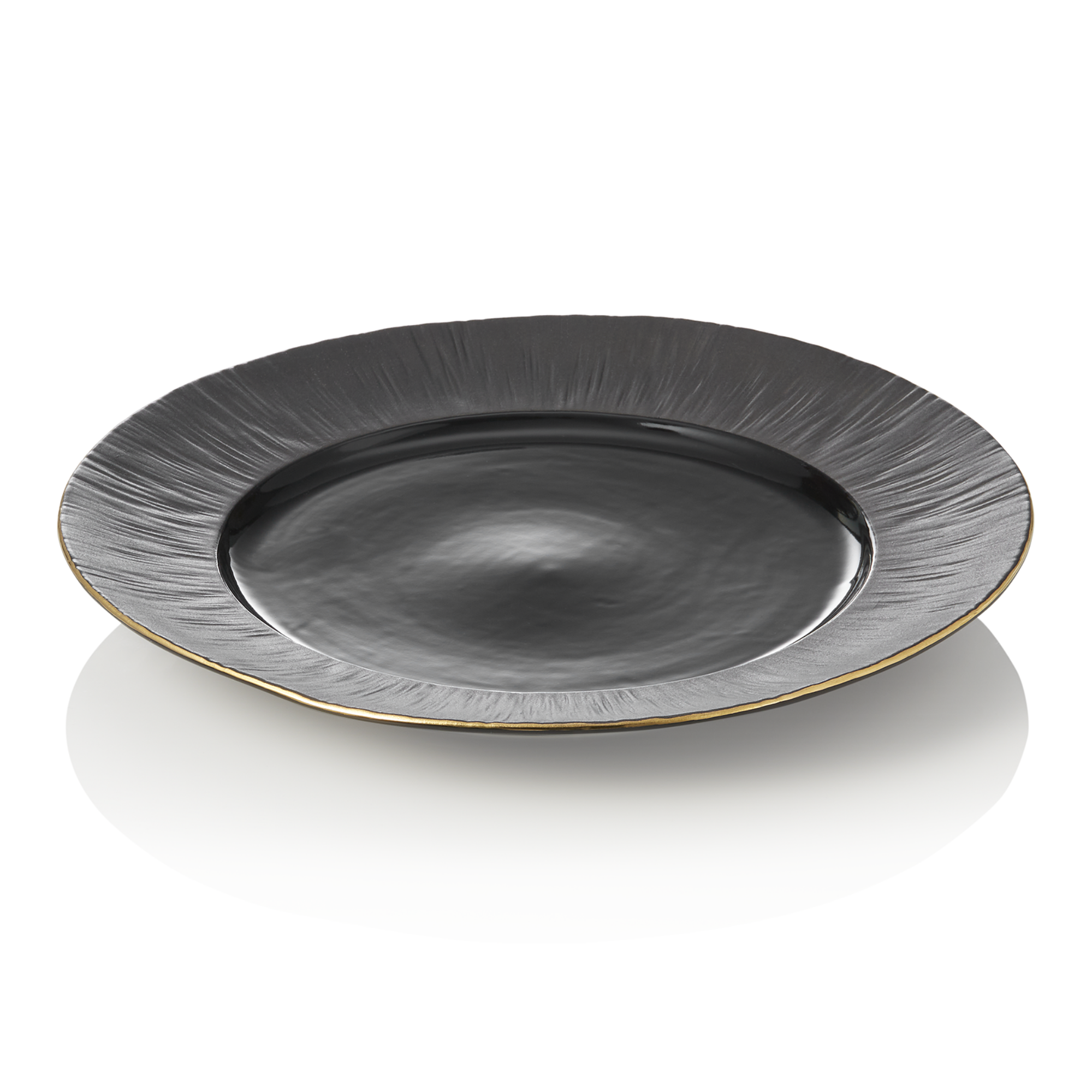 Picture of Maya Kuro Porcelain Plate Set Black Dia 30 cm Pack of 2 - 4851030