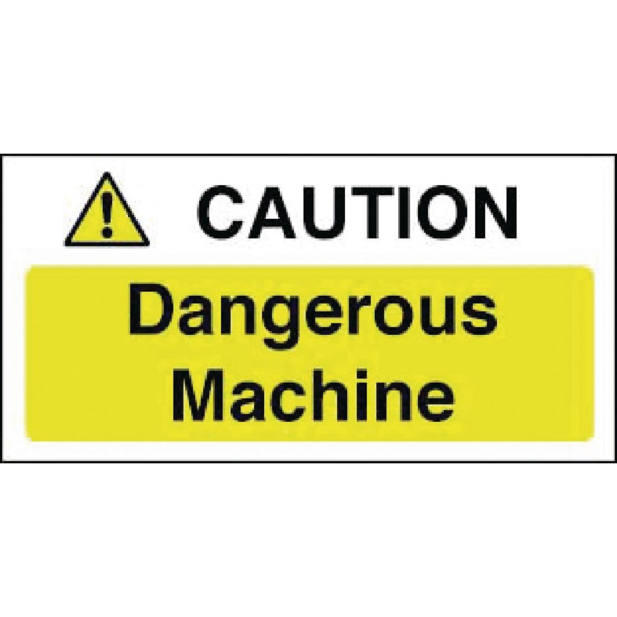 Picture of Caution Dangerous Machine Sign - Y912