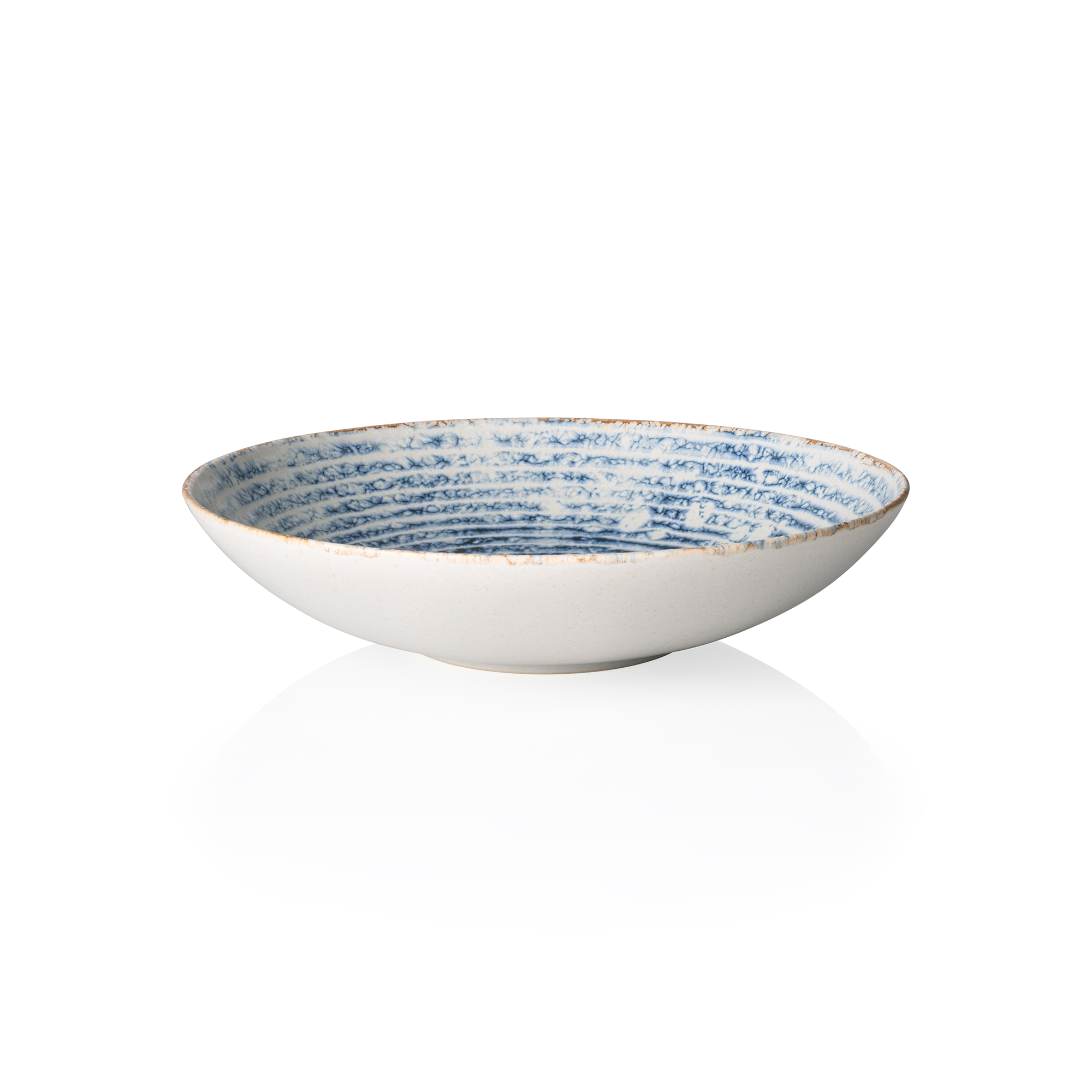 Picture of Rockzzero Arctic Stoneware Deep Bowl Set, Dia 22 cm, 1 L, Pack of 6 - 472703022