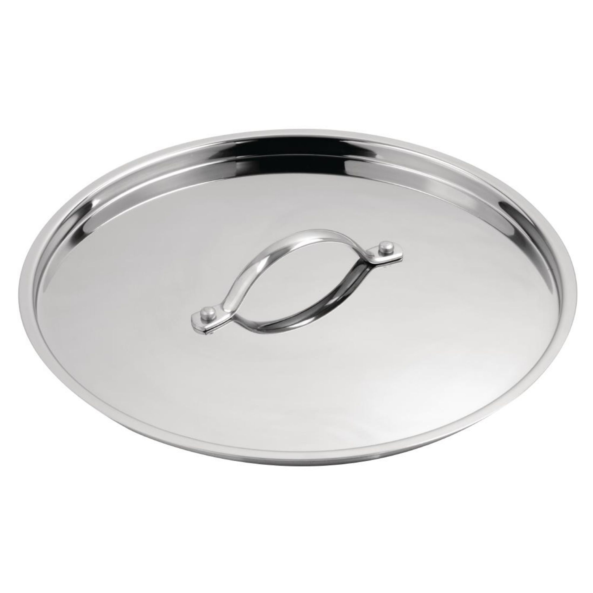 Picture of Vogue Stainless Steel & Aluminium Tri-Wall Stew Pan Lid 28cm - Y426