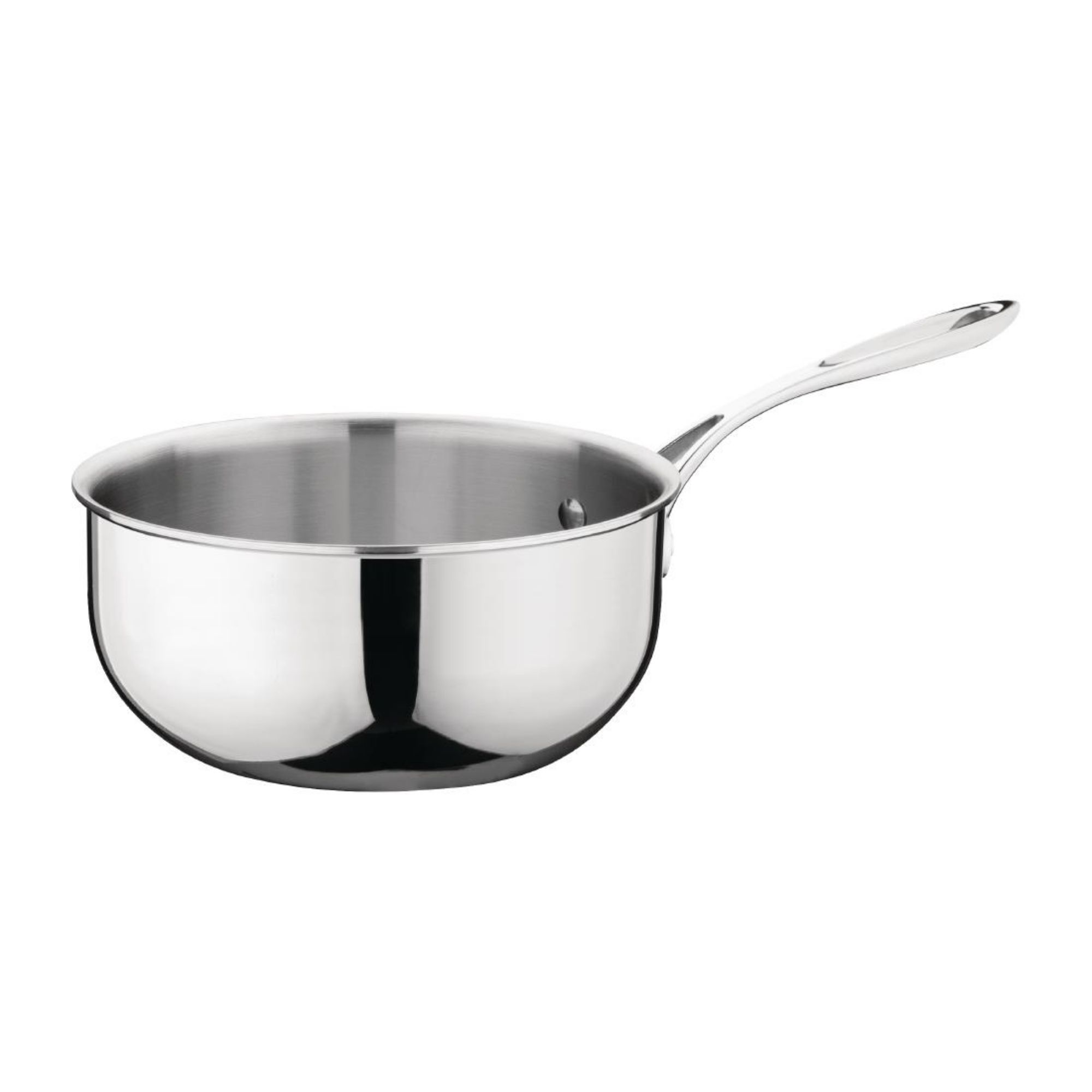 Picture of Vogue Stainless Steel & Aluminium Tri-Wall Flared Sauté Pan 200mm - Y240