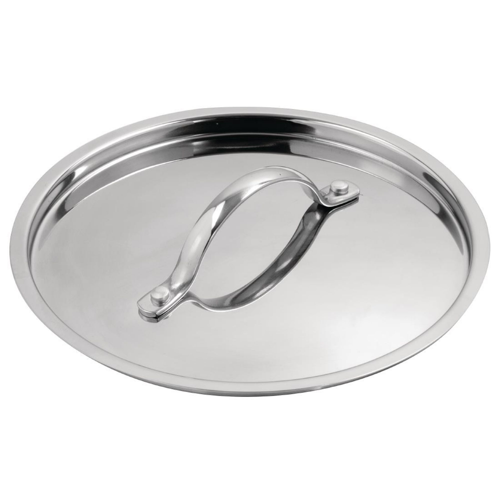 Picture of Vogue Stainless Steel & Aluminium Tri-Wall Saucepan Lid 20cm - Y424