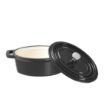 Picture of Vogue Cast Iron Oval Mini Pot Black - Y264