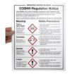Picture of Vogue COSHH Regulations Sign - W396