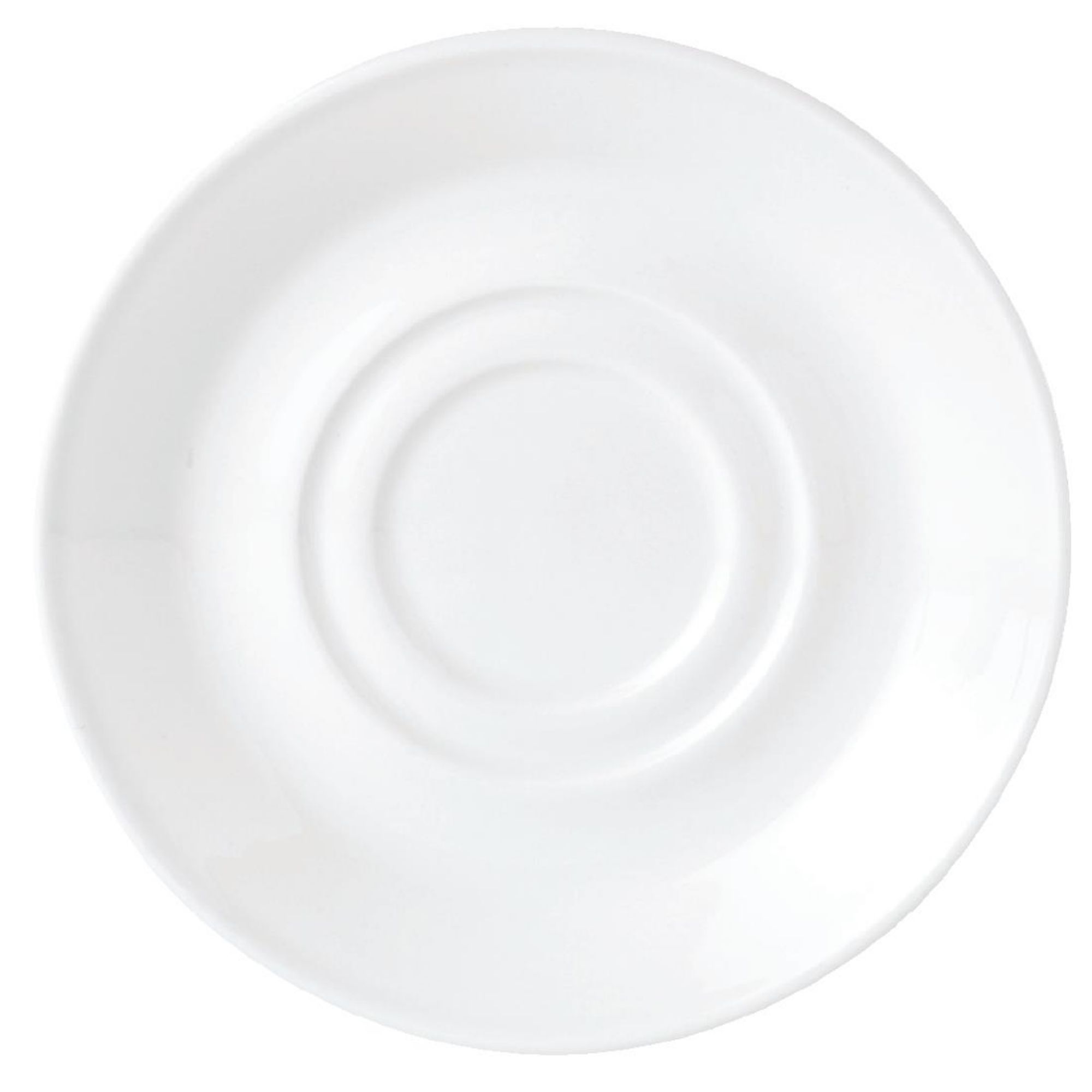 Picture of Steelite Simplicity White Low Cup Saucers 145mm (36 Pack) - V0044