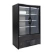 Picture of Zoin Cervinho Multideck Display Black with Hinged Doors 1500mm - UA055-150