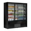 Picture of Zoin Cervinho Multideck Display Black with Sliding Doors 1500mm - UA054-150
