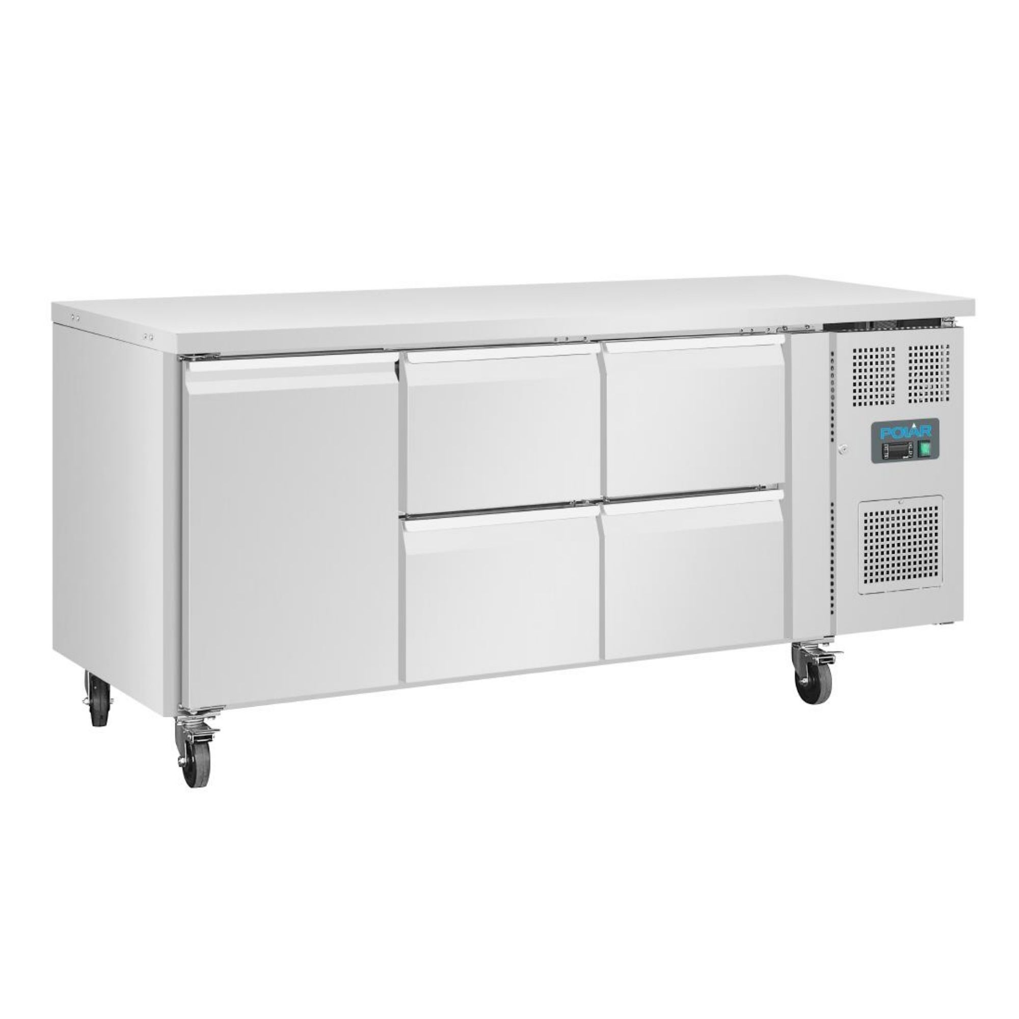 Picture of Polar U-Series Single Door and 4 Drawer Counter Fridge 358Ltr - UA020