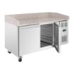 Picture of Polar U-Series Double Door Pizza Counter with Granite Top 428Ltr - UA081