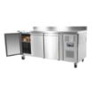 Picture of Polar U-Series Triple Door Counter Fridge with Upstand 417Ltr - UA065