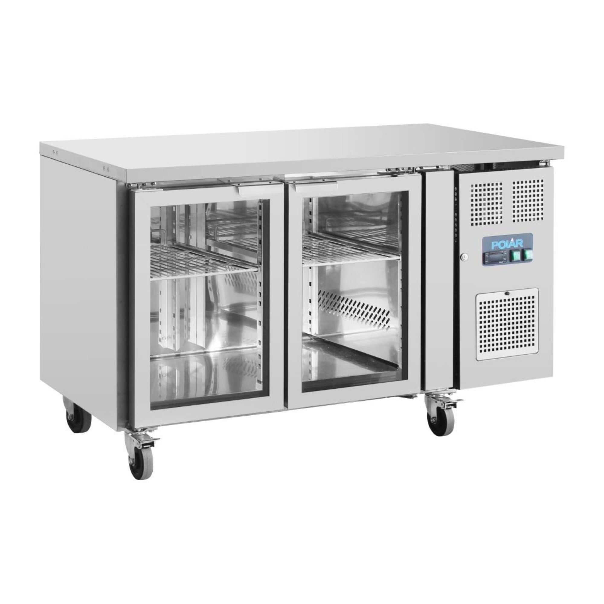 Picture of Polar U-Series 2 Door Counter Fridge with Glass Doors - UA023