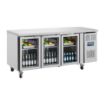 Picture of Polar U-Series 3 Door Counter Fridge with Glass Doors - UA024