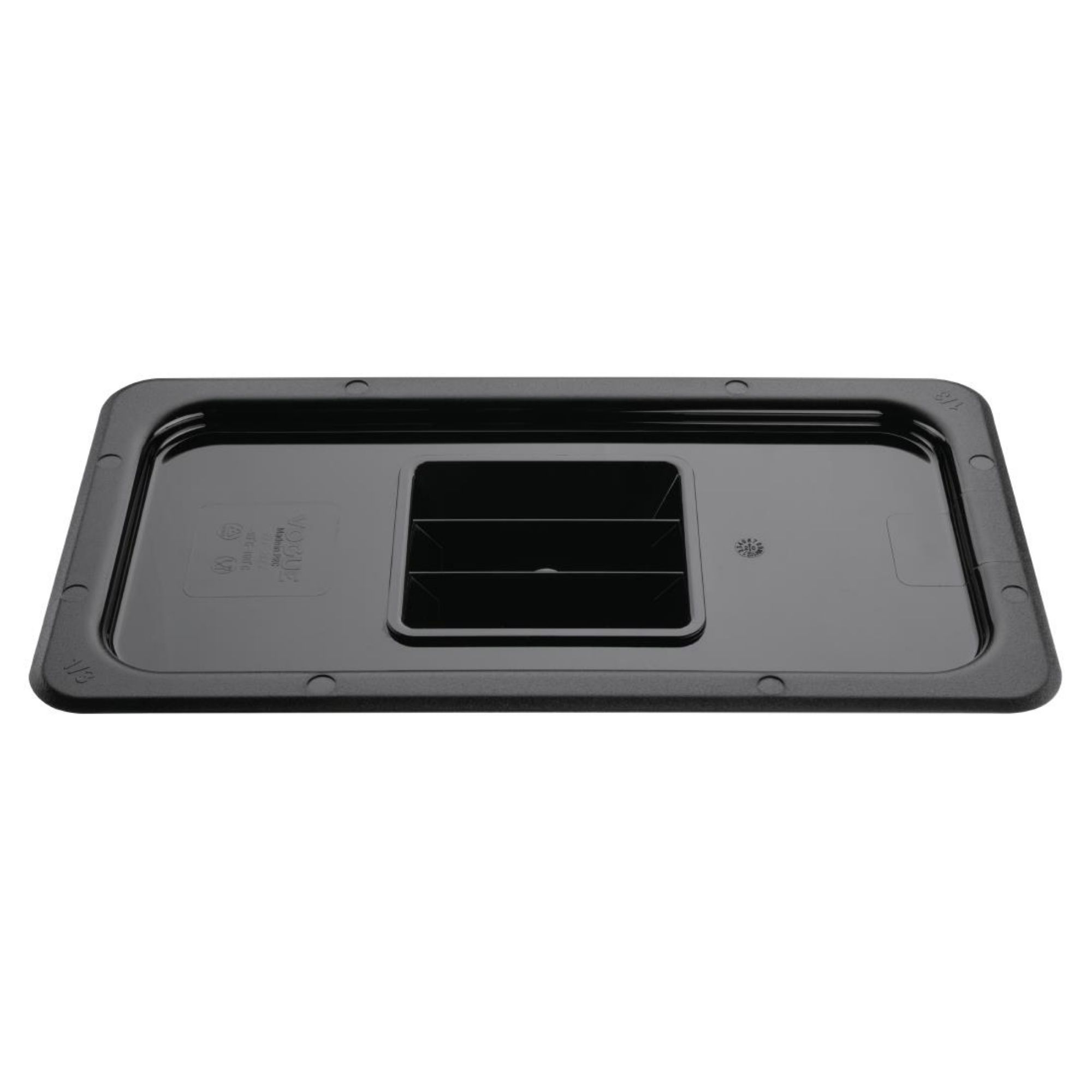 Picture of Vogue Polycarbonate 1/3 Gastronorm Lid Black - U476