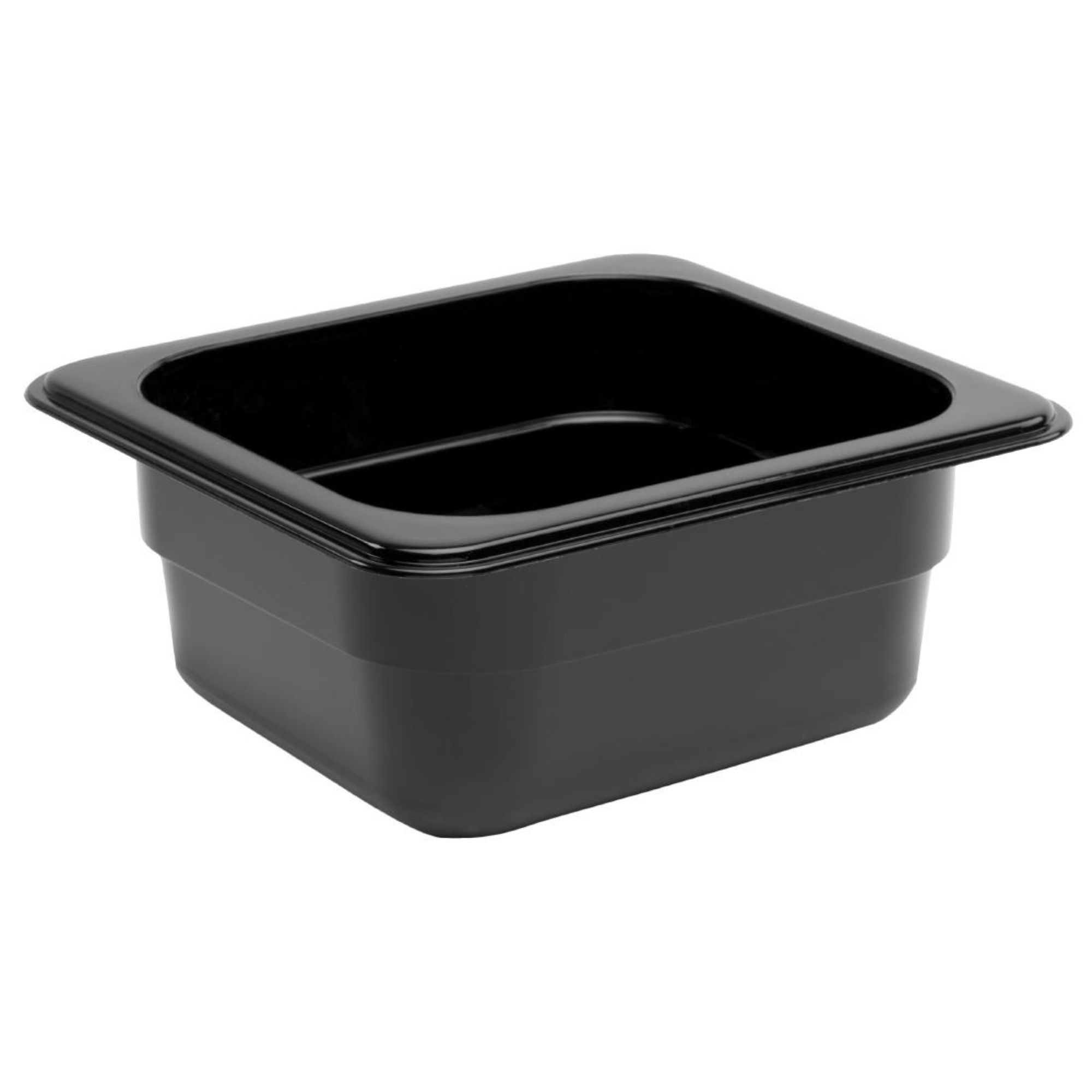 Picture of Vogue Polycarbonate 1/4 Gastronorm Container 150mm Black - U468