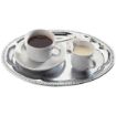 Picture of APS Chrome-Plated Stainless Steel Oval Tea Tray 300mm - T765