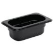 Picture of Vogue Polycarbonate 1/9 Gastronorm Container 65mm Black - U472