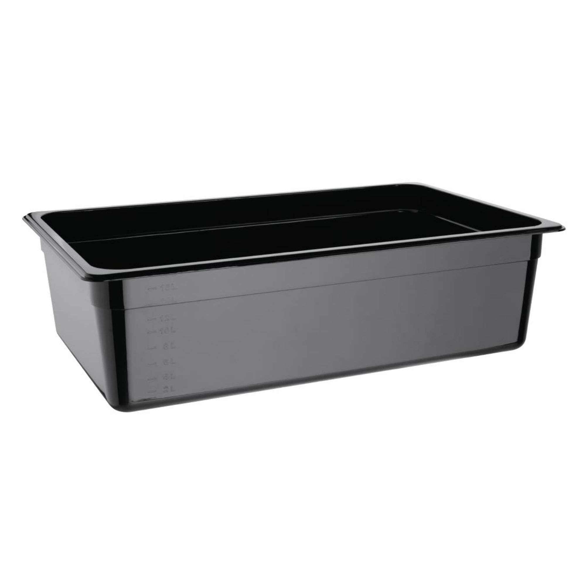 Picture of Vogue Polycarbonate 1/1 Gastronorm Container 150mm Black - U456