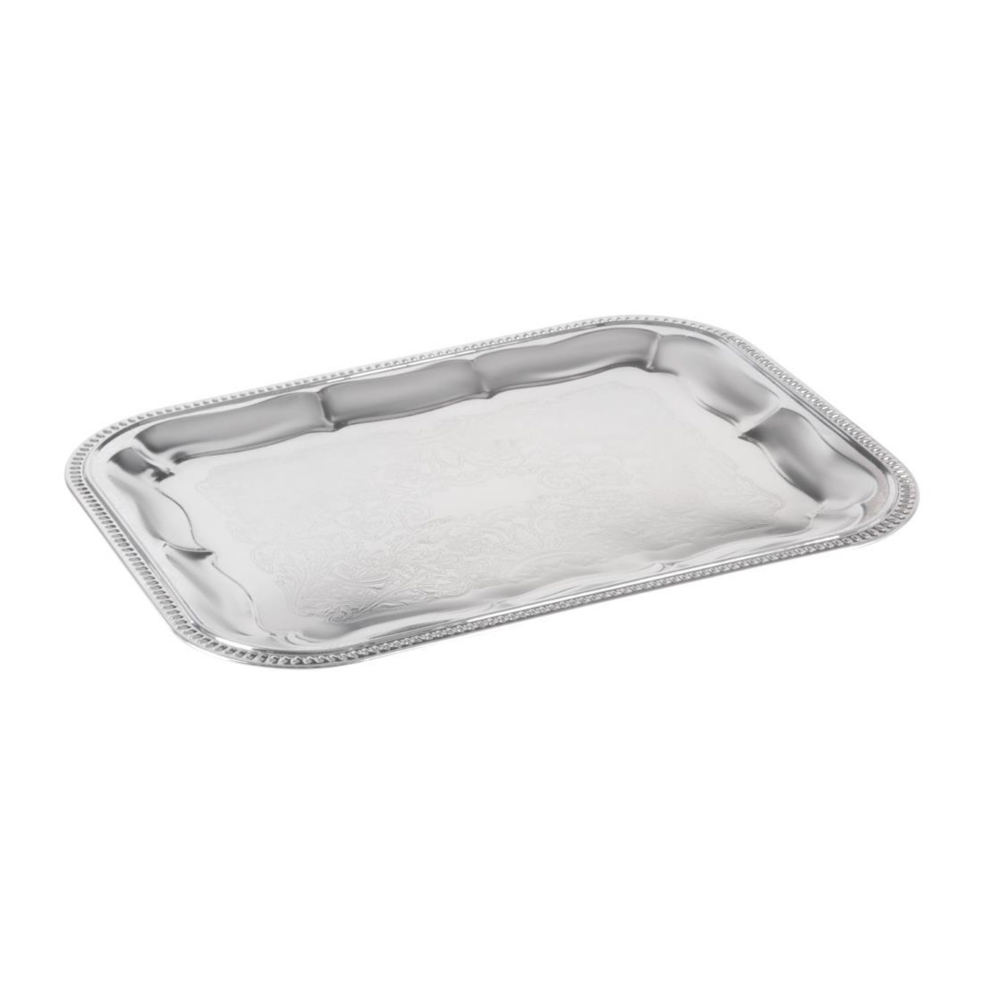 Picture of APS Semi-Disposable Party Tray 410 x 310mm Chrome - T751