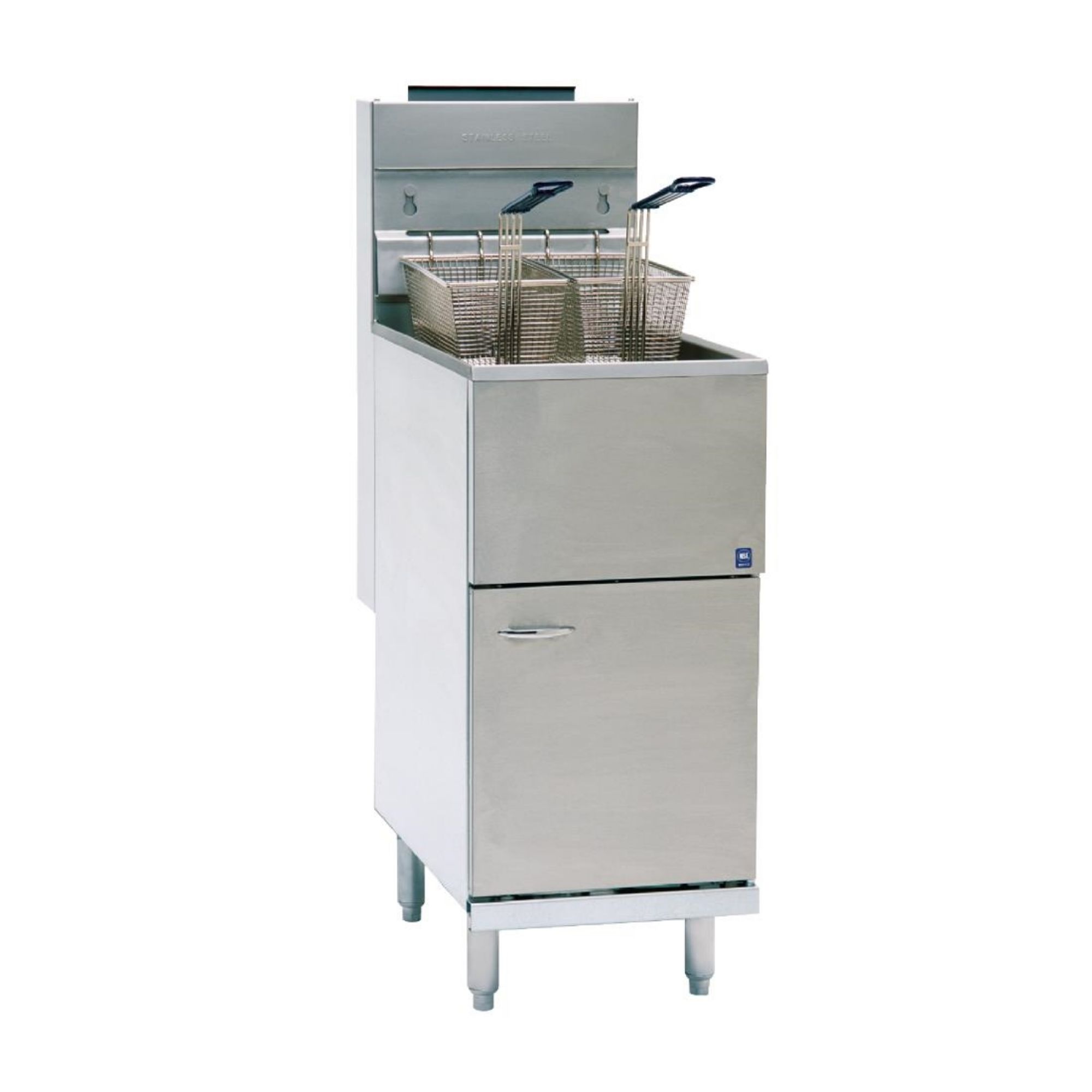 Picture of Pitco Single Tank Twin Basket Free Standing Propane Gas Fryer CE-35CS - T941-P