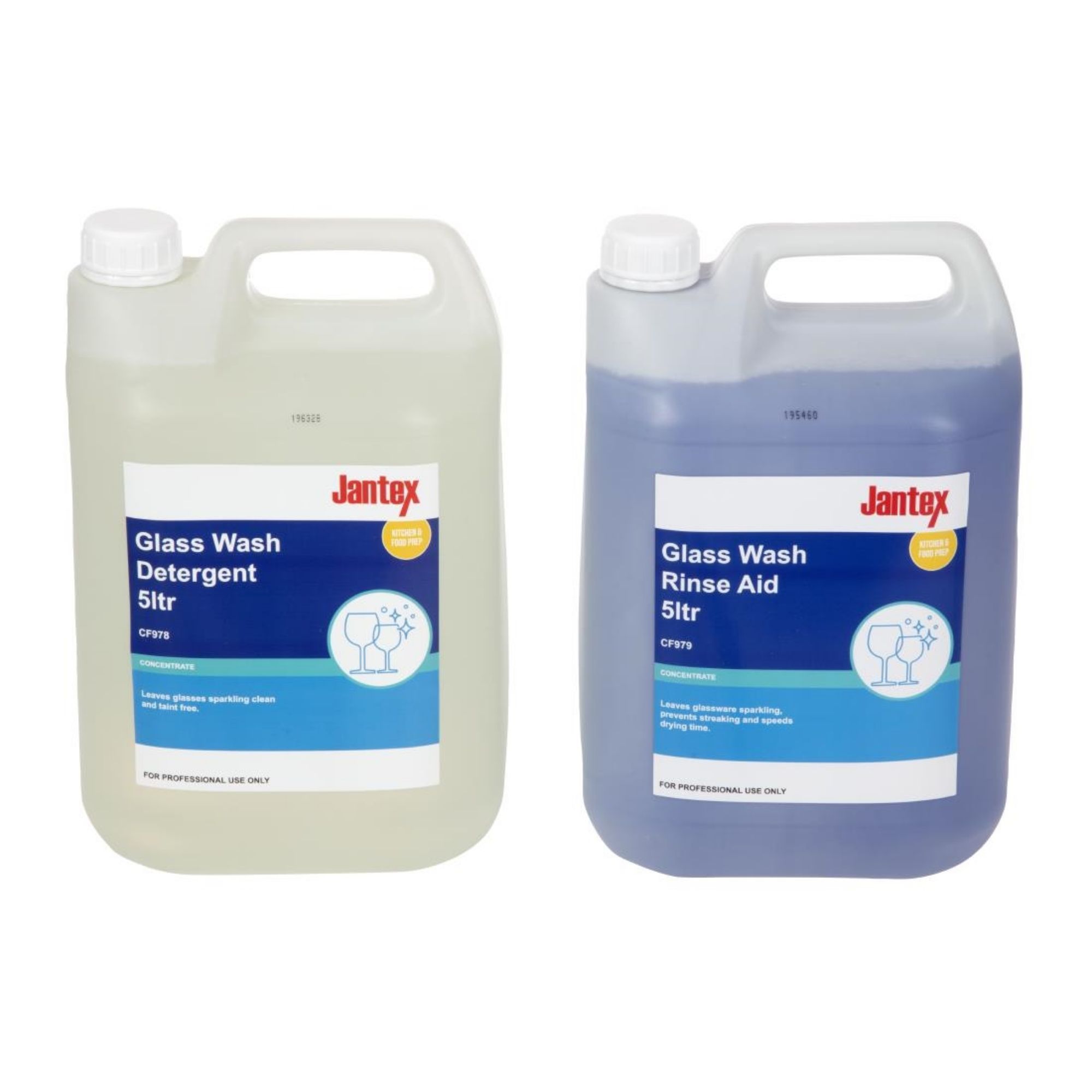 Picture of Jantex Glasswasher Detergent and Rinse Aid Concentrate 5Ltr (2 Pack) - SA487