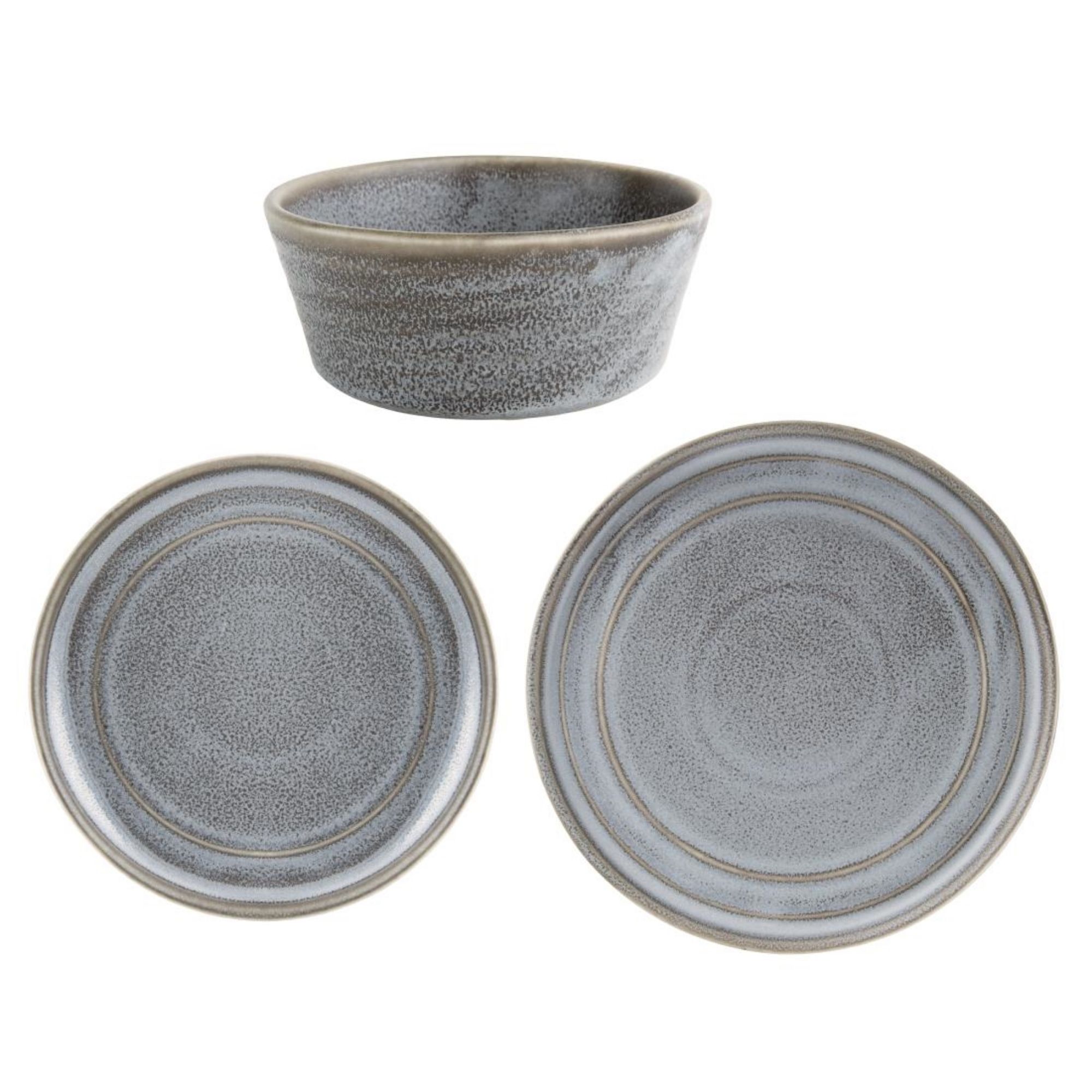Picture of Olympia Cavolo Serve Like A Pro 18-Piece Charcoal Dusk Dinner Set - SA623