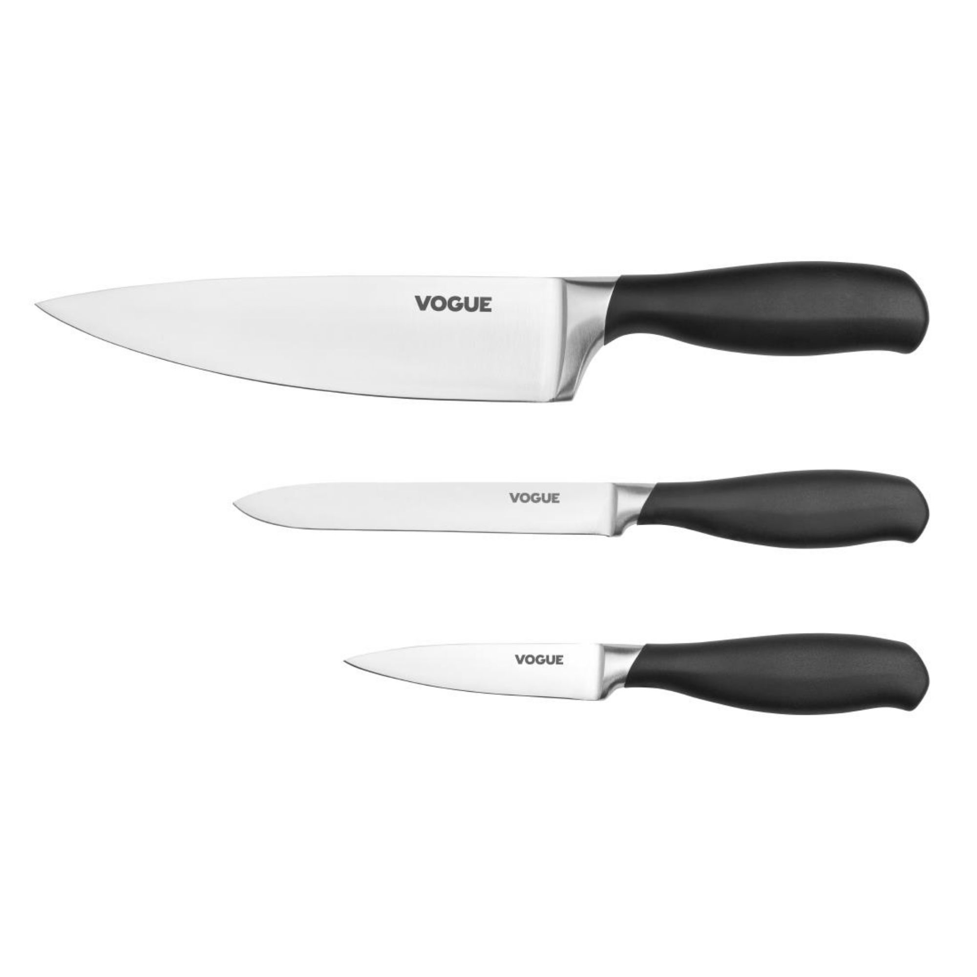 Picture of Vogue Prep Like A Pro 3-Piece Soft Grip Knife Set - SA613