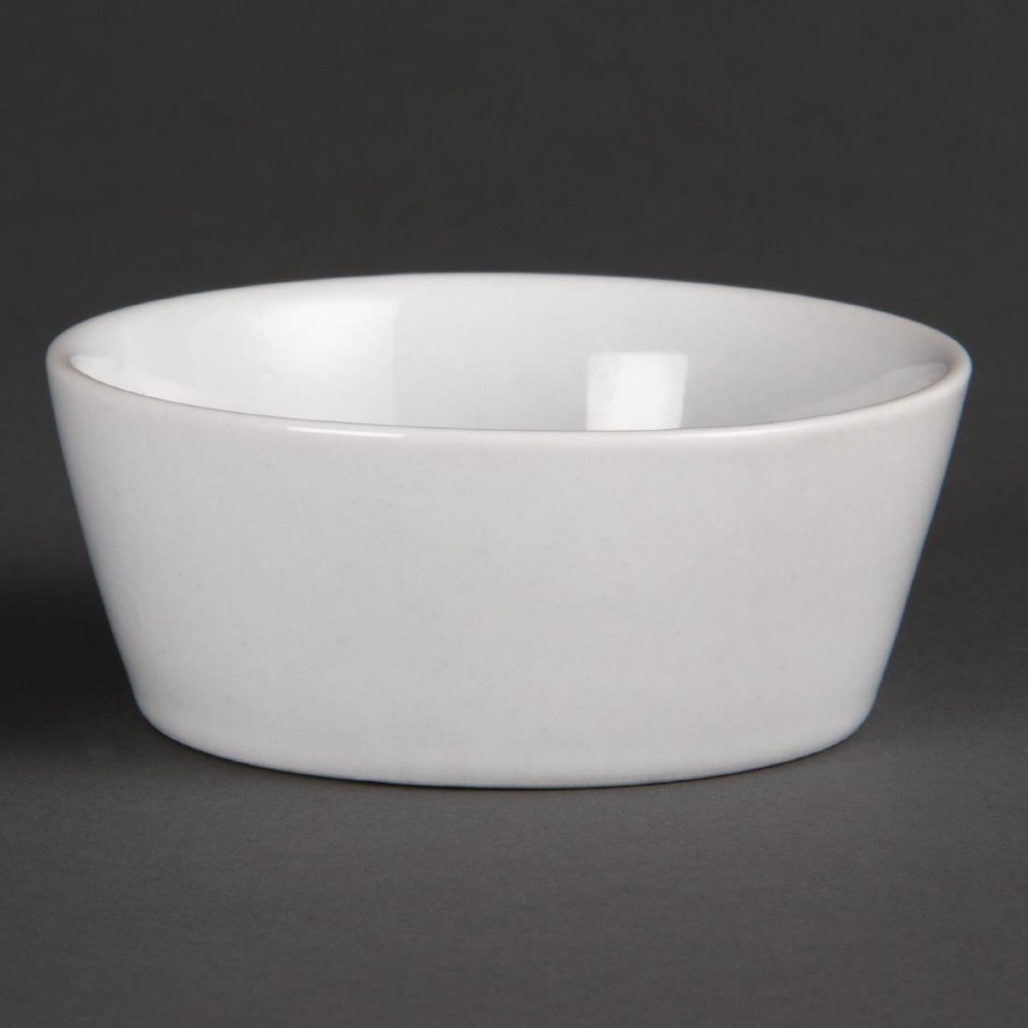 Picture of Olympia Whiteware Sloping Edge Bowls 90mm (12 Pack) - U162
