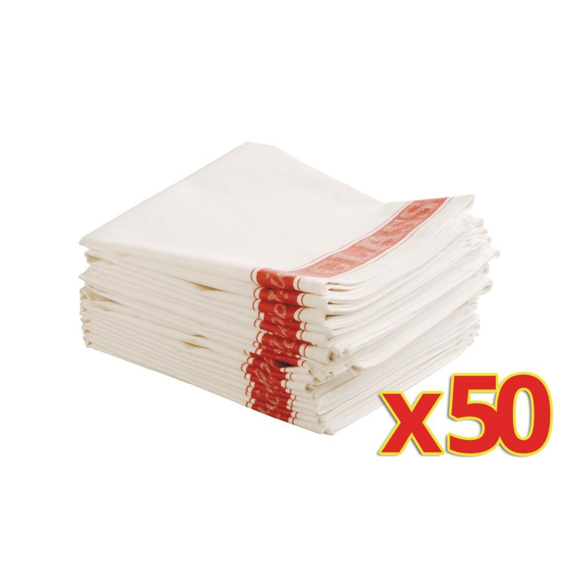 Picture of Vogue Bulk Buy Glass Cloths (E910) (50 pack) - S646