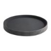 Picture of Bulk Buy Pack of 6 Olympia Kristallon Polypropylene Round Non-Slip Trays - S658
