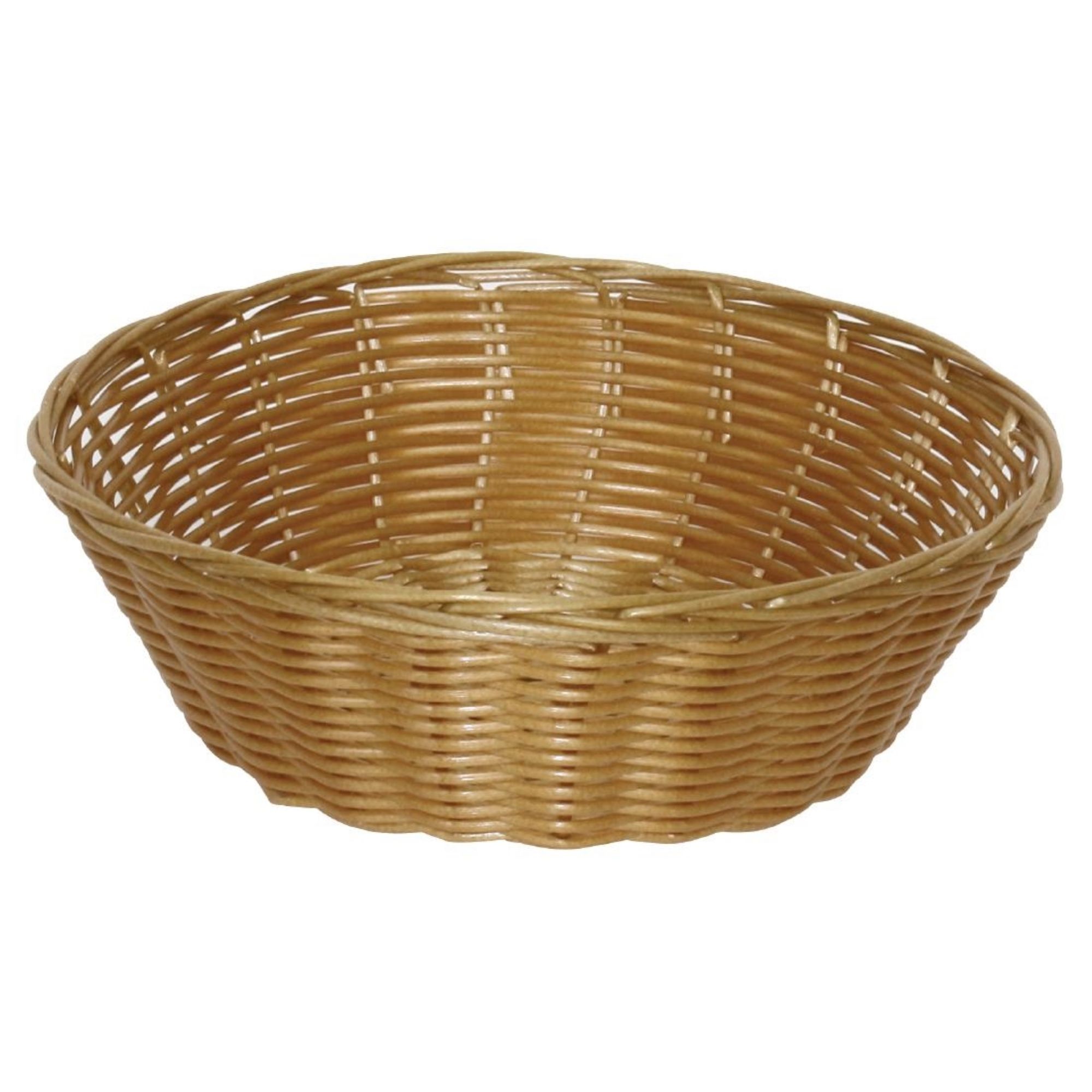 Picture of Olympia Poly Wicker Round Food Basket (6 pack) - T363