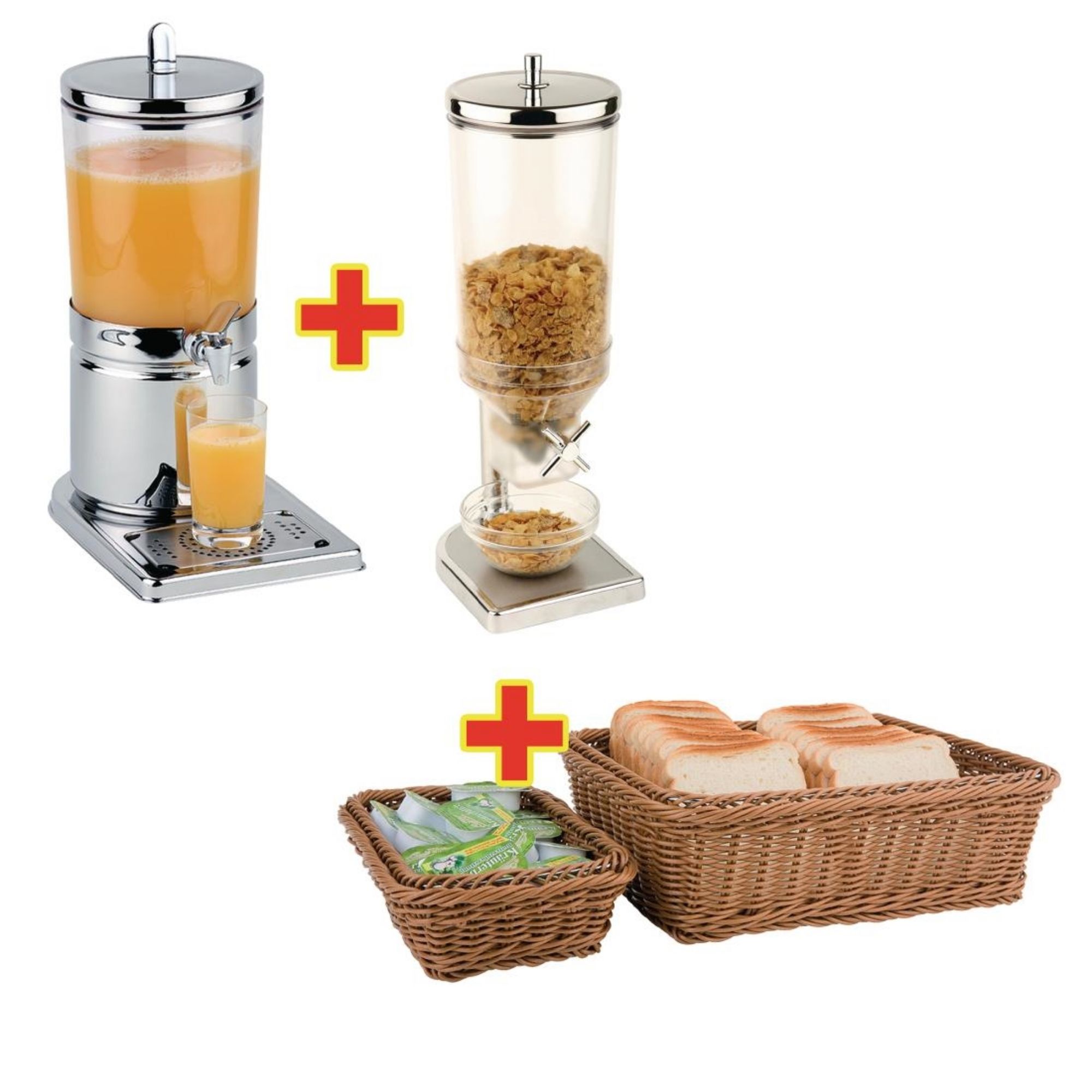 Picture of APS Breakfast Service Set with Cereal Dispenser, Juice Dispenser and Baskets - S957