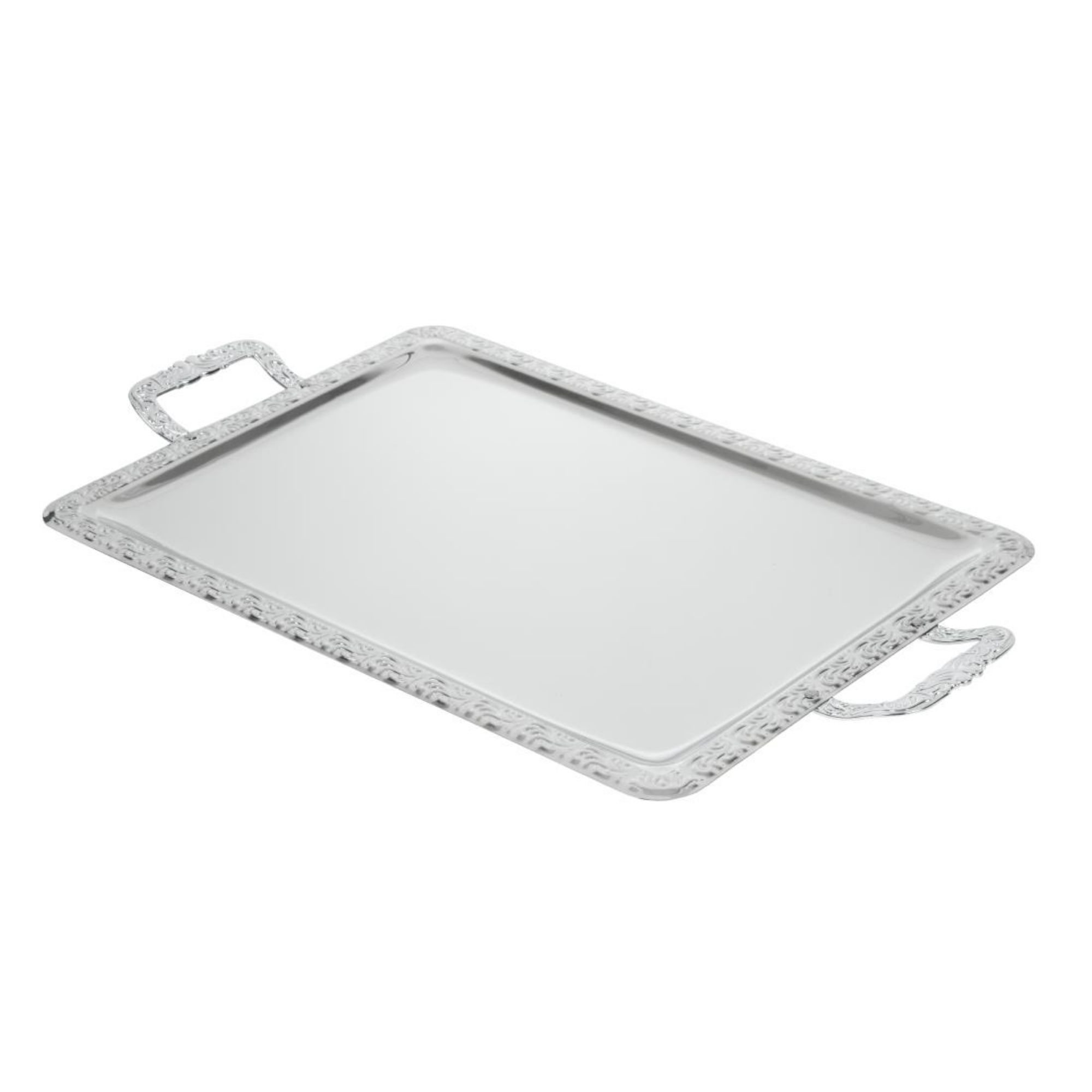 Picture of APS Stainless Steel Rectangular Handled Service Tray 600mm - P004