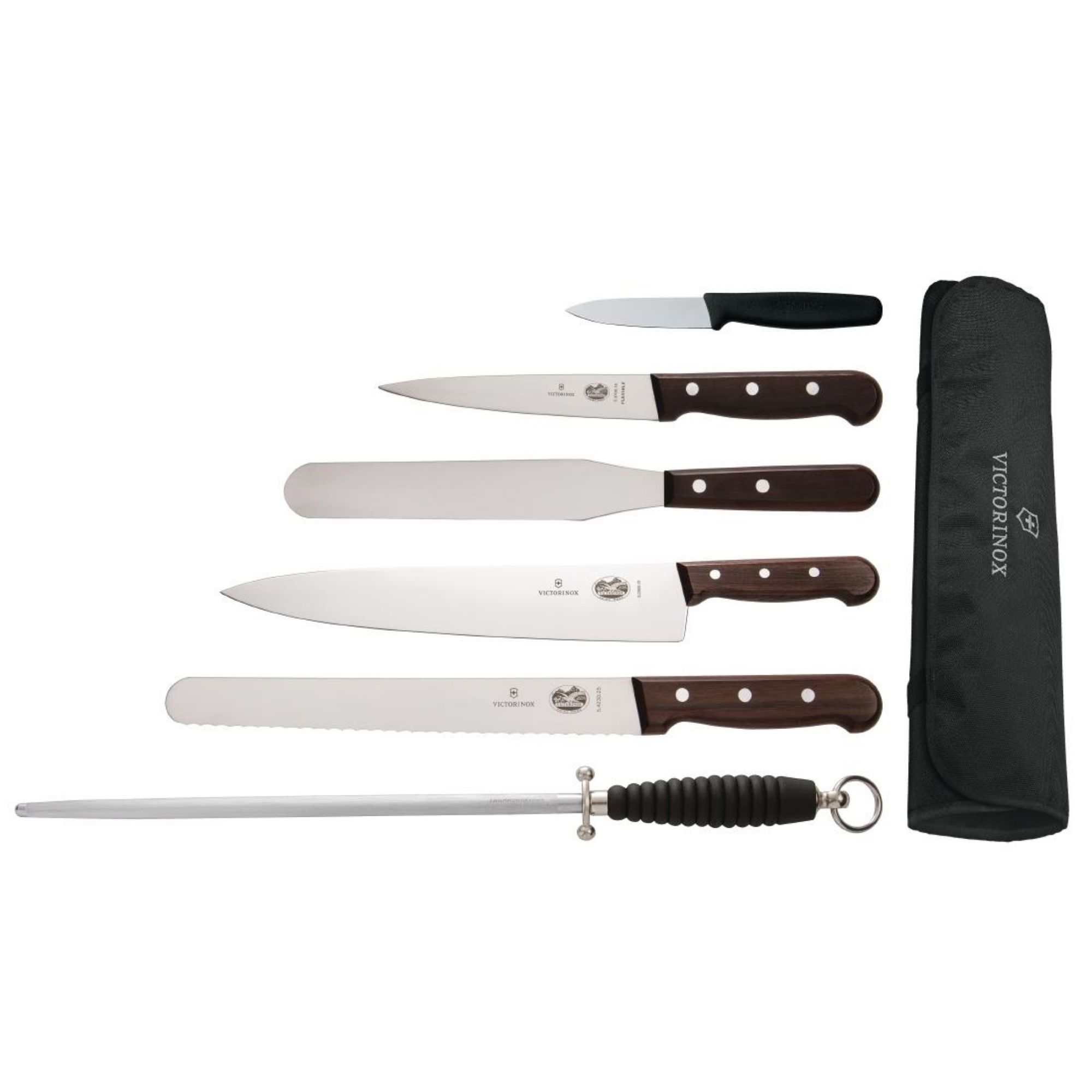 Picture of Victorinox 6-Piece Rosewood Knife Set with 25cm Chef Knife & Wallet - S189