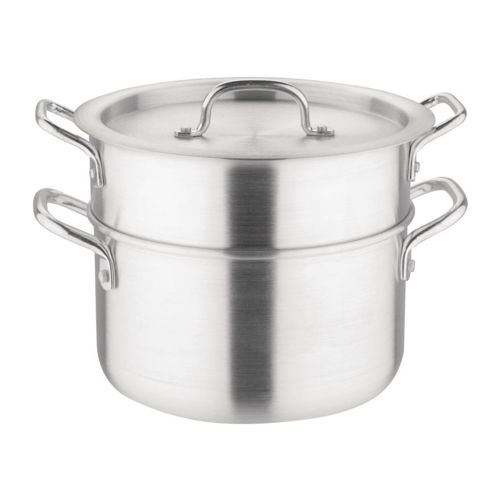 Picture of Vogue Aluminium Double Boiler Pan With Lid 24cm - K643