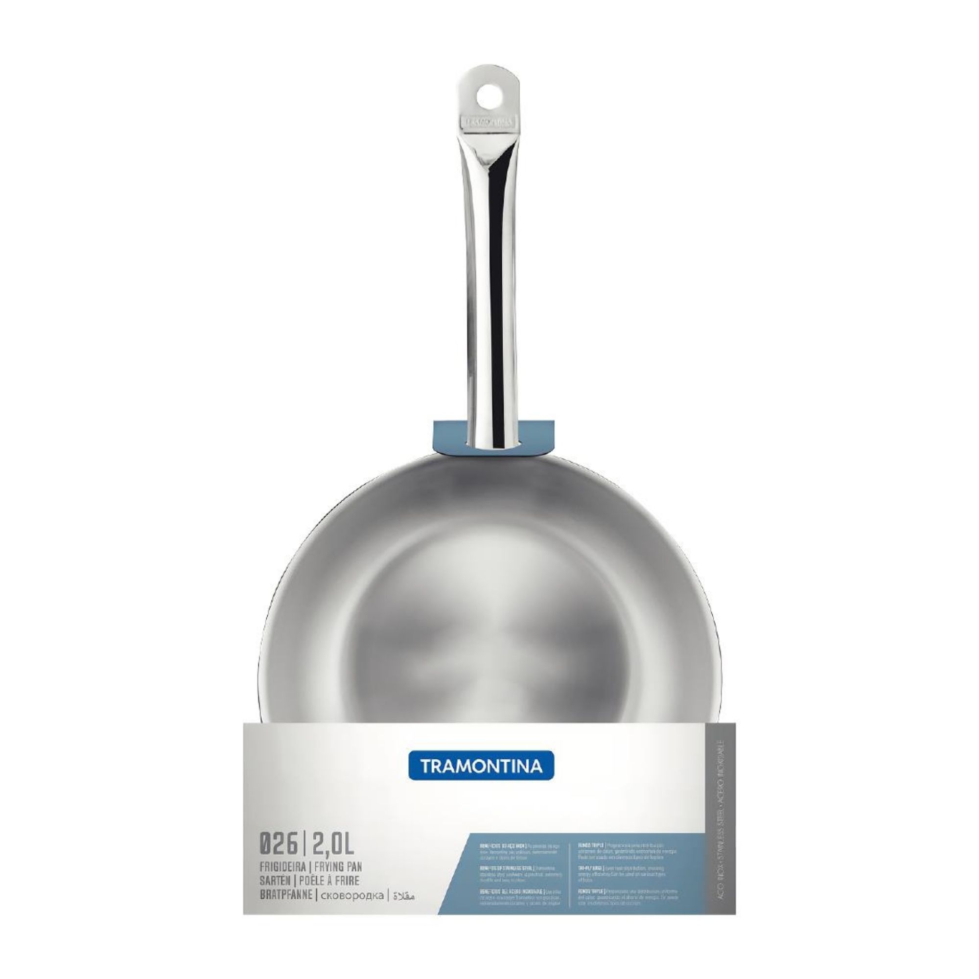 Picture of Tramontina Stainless Steel Triple Base Frying Pan 26cm - JC944