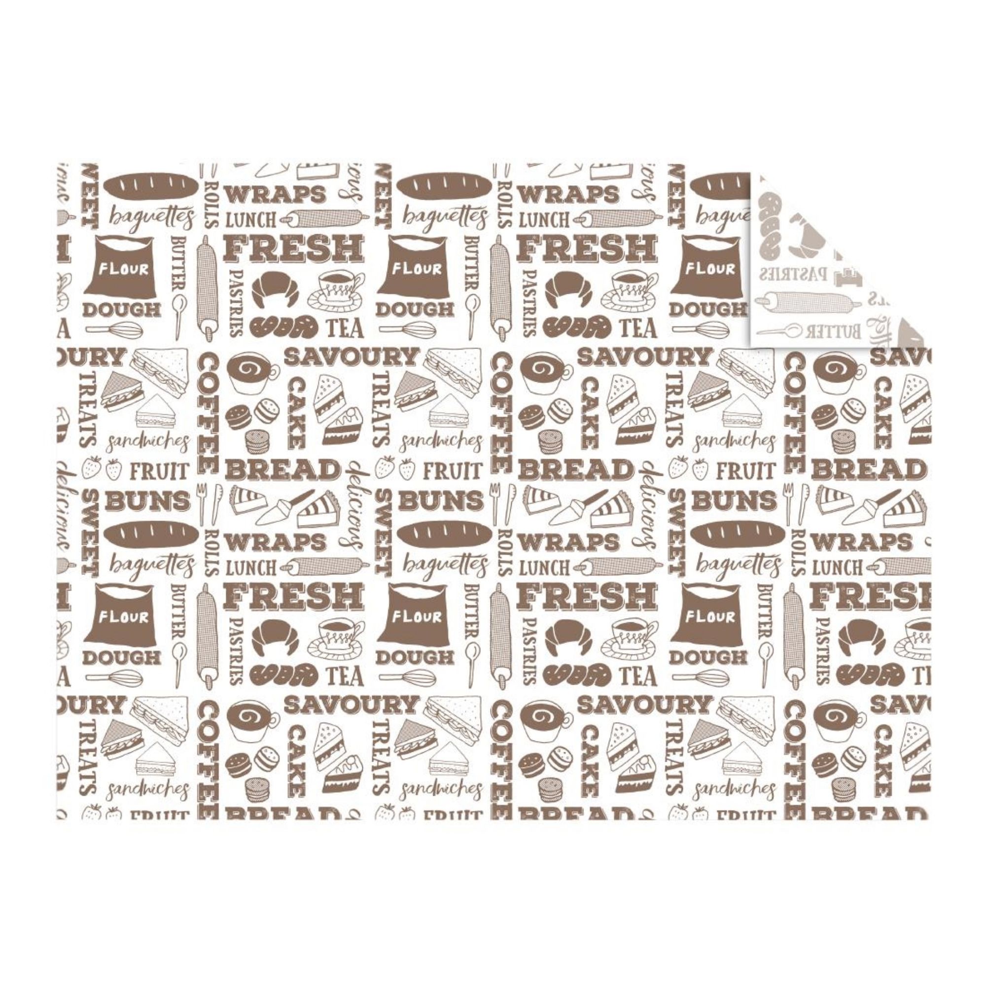 Picture of Vegware Greaseproof Sheets Bakery 400x300mm (1000 Pack) - JB826