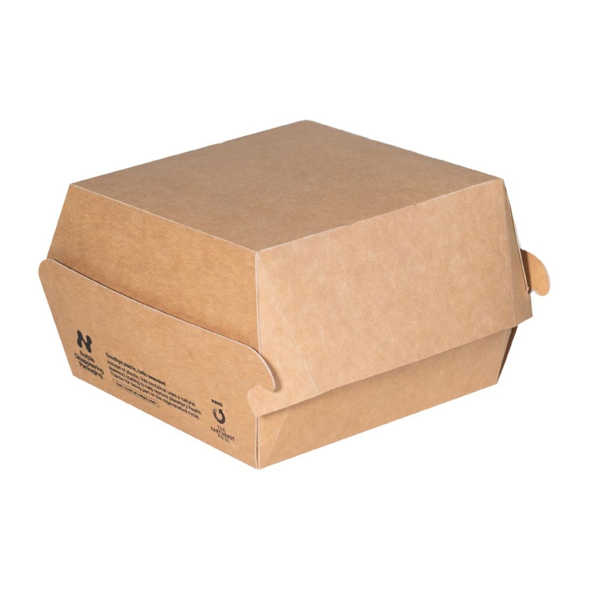 Picture of Notpla 6" Clamshell Burger Boxes - Kraft (300 Pack) - JB805