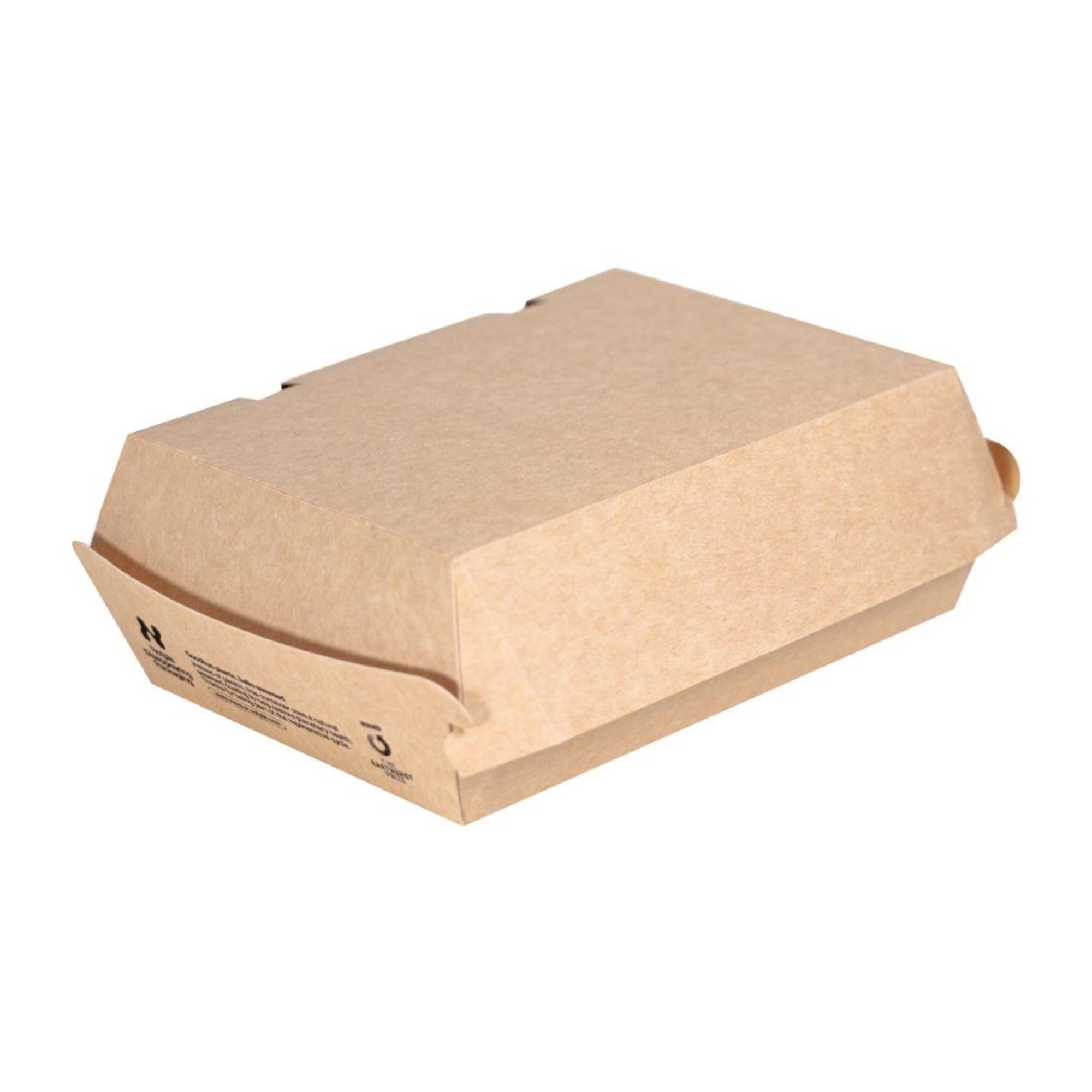 Picture of Notpla 7"x5" Clamshell Takeaway Boxes - Kraft (200 Pack) - JB802