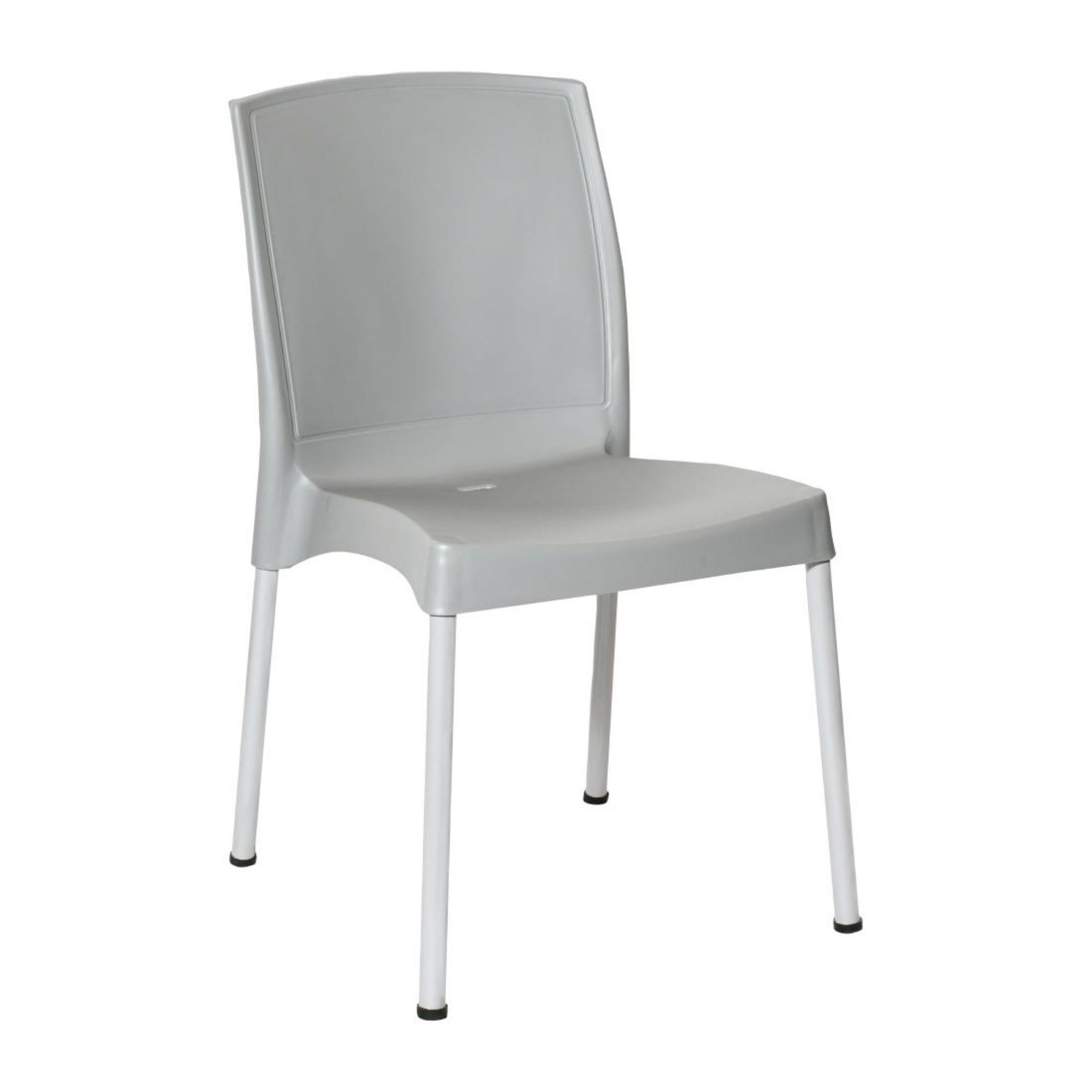 Picture of Bolero Elements Polypropylene Plain Side Chairs Grey (4 Pack) - JA920