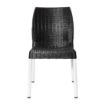 Picture of Bolero Elements Polypropylene Rattan Side Chairs Black (4 Pack) - JA917