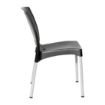 Picture of Bolero Elements Polypropylene Plain Side Chairs Black (4 Pack) - JA918