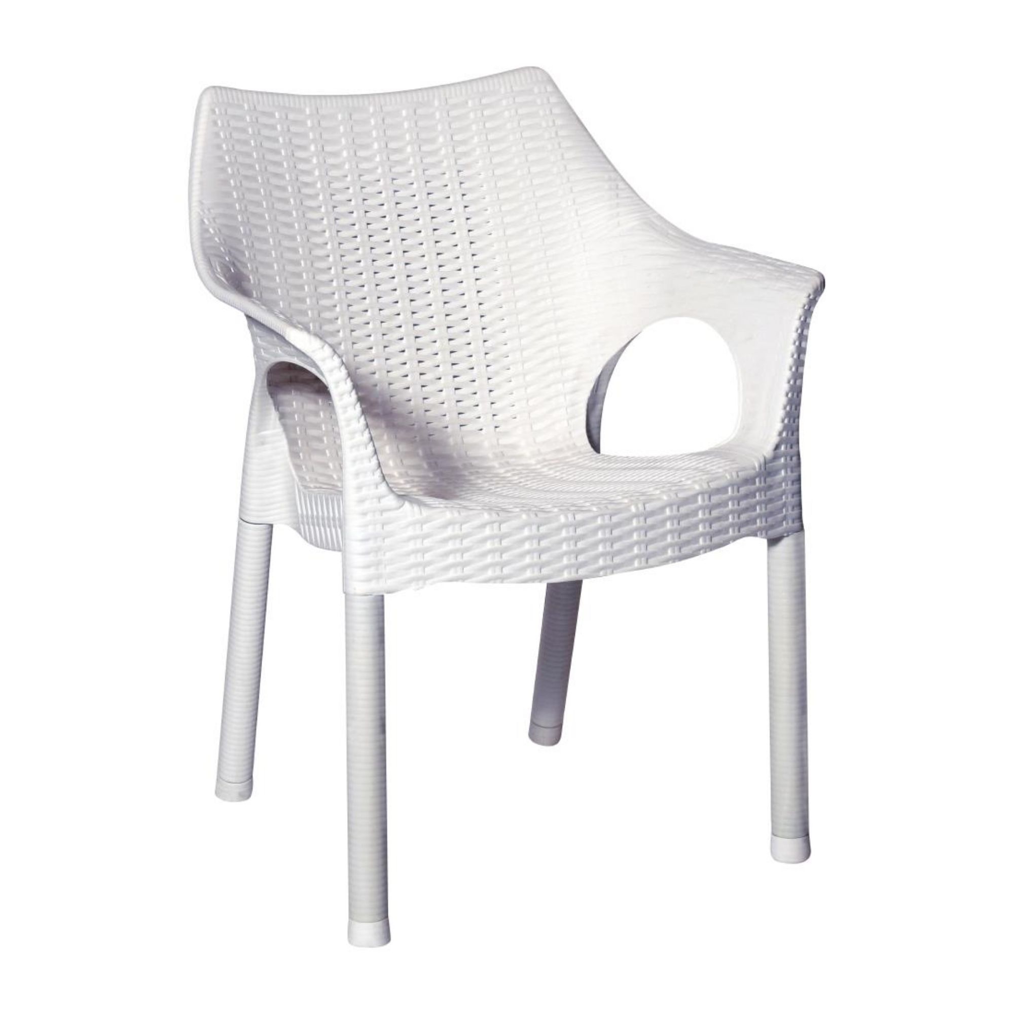 Picture of Bolero Elements Polypropylene Armchairs Snow (4 Pack) - JA913