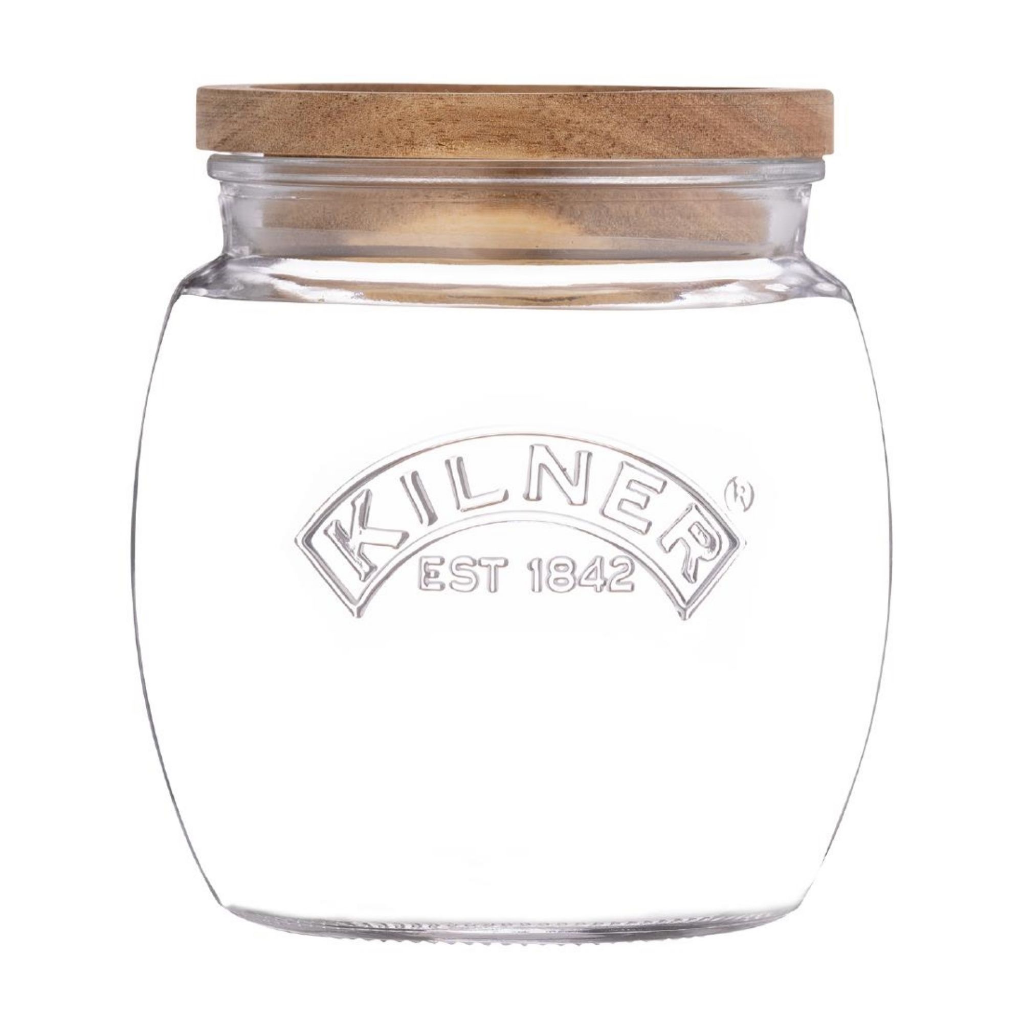 Picture of Kilner Universal Jar with Acacia Wooden Lid 850ml - JA603